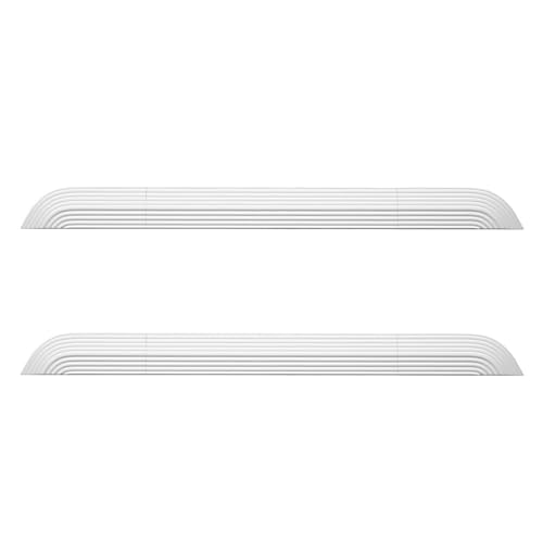 Rampenplatte, Kompatibel Mit Xiaomi, Kompatibel Mit Mijia, Kompatibel Mit Roborock, Kompatibel Mit Roomba, Kompatibel Mit Boden-, Kehrmaschinen-Schwellenbalken(White 2pcs) von ZFIEQIAWE