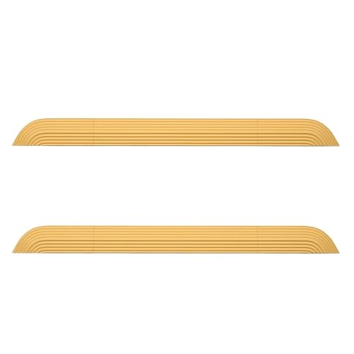 Rampenplatte, Kompatibel Mit Xiaomi, Kompatibel Mit Mijia, Kompatibel Mit Roborock, Kompatibel Mit Roomba, Kompatibel Mit Boden-, Kehrmaschinen-Schwellenbalken(Yellow 2pcs) von ZFIEQIAWE