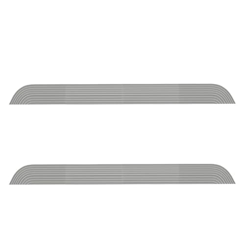 Rampenplatte, Kompatibel Mit Xiaomi, Kompatibel Mit Roborock, Kompatibel Mit Roomba, Roboter-Kehrmaschine, Schwellenstangen, Stufenrampe, Klettermatte, Ersatzteile, Zubehör(Gray 2pcs) von ZFIEQIAWE