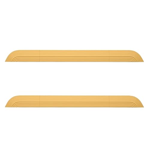 Rampenplatte, Kompatibel Mit Xiaomi, Kompatibel Mit Roborock, Kompatibel Mit Roomba, Roboter-Kehrmaschine, Schwellenstangen, Stufenrampe, Klettermatte, Ersatzteile, Zubehör(Yellow 2pcs) von ZFIEQIAWE