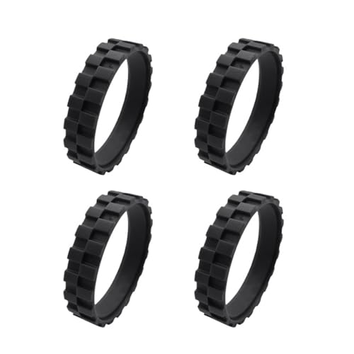 Reifen, Kompatibel Mit Fort Roomba, Räder 500 600700 800 900E5 I7+S9 980 698 Serie, Rutschfeste Gummiräder, Ersatzteilzubehör(4pcs) von ZFIEQIAWE