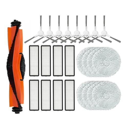 Roboterstaubsauger, Kompatibel Mit Xiaomi, X20+ / X20 Plus Staubsauger, Ersatz-Hauptseitenbürste, Wischtuch, Filterteile Roboterstaubsauger, Kompatibel Mit Xiaomi, X20+ / X20 Plus Staubsauger, Ersatz-Hauptseitenbürste, Wischtuch, Filterteile von ZFIEQIAWE