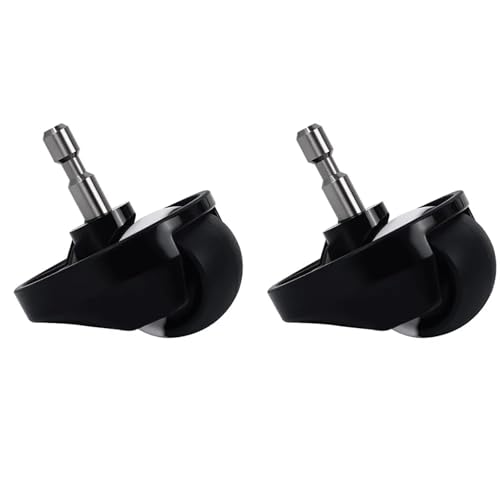 Rollen Vorderrad, Kompatibel Mit Xiaomi, 1S 1C, Kompatibel Mit Roborock, S5 S50 S6 S60 S5Max S6Maxv Pure Roboter-staubsauger Roboter-Lenkrolle(BLACK 2pcs) von ZFIEQIAWE