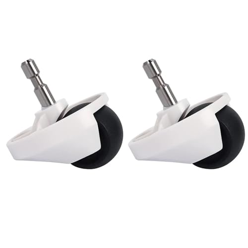 Rollen Vorderrad, Kompatibel Mit Xiaomi, 1S 1C, Kompatibel Mit Roborock, S5 S50 S6 S60 S5Max S6Maxv Pure Roboter-staubsauger Roboter-Lenkrolle(White 2pcs) von ZFIEQIAWE