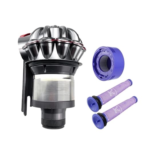 Staubbecher Zyklone Mülleimer Interne Ersatzteile, Kompatibel For Dyson, V7 V8 Produkte Filter Handstaubsauger(Black 1set) von ZFIEQIAWE