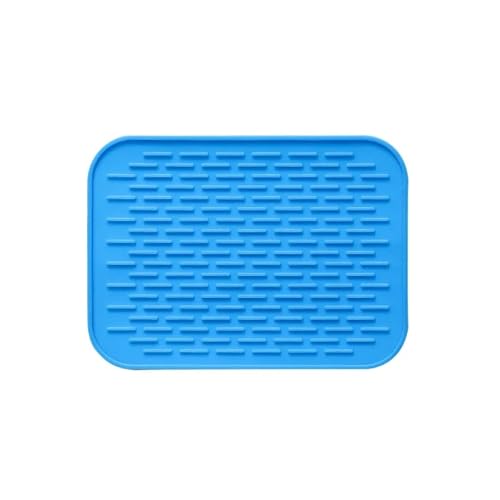 1 x Silikonmatte for heiße Pfannen, Multifunktionsmatte – hitzebeständige Silikonmatte, flexible Hot Pads for die Küchentheke(Blue) von ZFIHAV