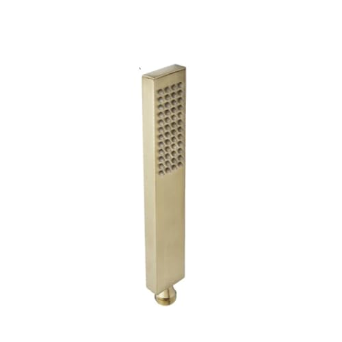 2 Stück Handbrause aus gebürstetem Gold for Badezimmer, Gold-Finish Messing oder Edelstahl, Regendusche, Sprühbad(Type B Brass) von ZFIHAV