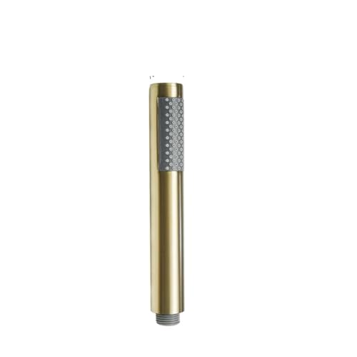 2 Stück Handbrause aus gebürstetem Gold for Badezimmer, Gold-Finish Messing oder Edelstahl, Regendusche, Sprühbad(Type D Brass) von ZFIHAV
