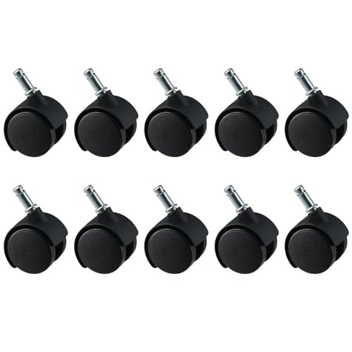 Bürostuhlrollen 10 Pcs Nylon Einsatz Stange 360 Grad Universal Caster PP Silber 1,5 Zoll Lenkrollen Schwarz Eisen Gepäck Bürostuhlrollen 10 Pcs Nylon Einsatz Stange 360 Grad Universal Caster PP Silber 1,5 Zoll Lenkrollen Schwarz Eisen Gepäck von ZFIHAV