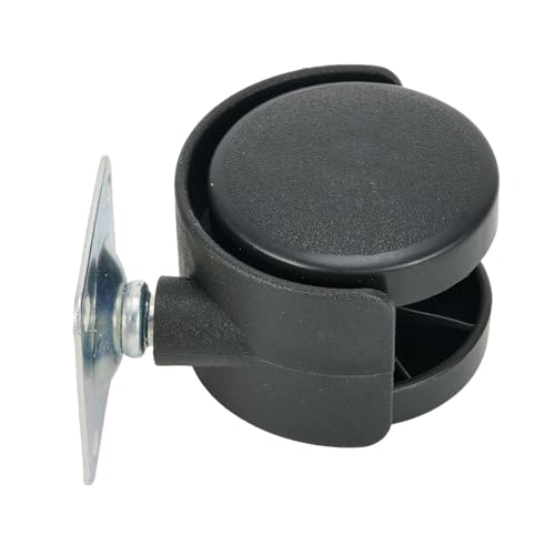 Bürostuhlrollen 4 Stück Möbelrollen, drehbar, for Stuhl, Tisch, Möbel, Ersatzrolle, Kunststoff, flache Unterseite, schwere Trolley-Räder von ZFIHAV