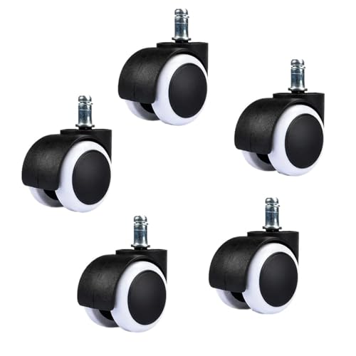 Bürostuhlrollen 5 Pcs Universal Caster Büro Stuhl Möbel Caster 360 Grad Stuhl Rad Schwarz & Weiß Durchmesser 50mm Bürostuhlrollen 5 Pcs Universal Caster Büro Stuhl Möbel Caster 360 Grad Stuhl Rad Schwarz & Weiß Durchmesser 50mm von ZFIHAV