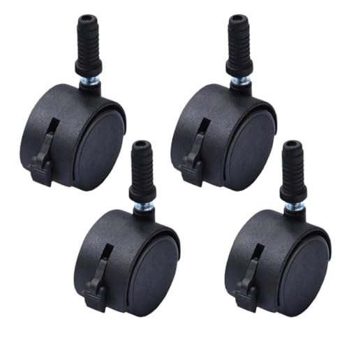 Bürostuhlrollen 5 Stück Lenkrollen, schwarz, Lenkrollen, Möbelrollen, Stuhlrollen, 360 Grad drehbar, Hardware Bürostuhlrollen 5 Stück Lenkrollen, schwarz, Lenkrollen, Möbelrollen, Stuhlrollen, 360 Grad drehbar, Hardware von ZFIHAV
