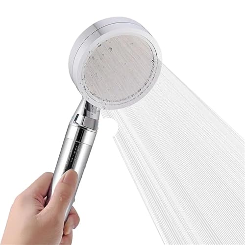 Duschkopf Hochdruckverstärkung Handbrause Ionischer Filter Wassersparender Spa-Duschkopf for Badezimmer – Chrom(Silver) von ZFIHAV