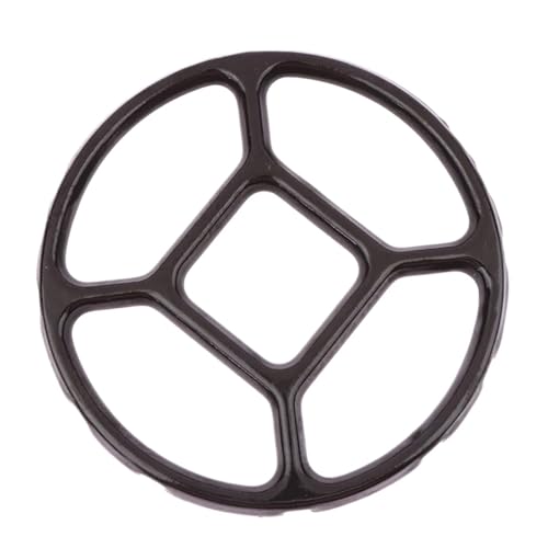 Gasring-Reduzierer 2 stücke Küche Zubehör Wok Pan Unterstützung Rack Kleine Herd Topf Brenner Wok Hilfs Unterstützung Gas Runde Boden Stehen(Black) von ZFIHAV