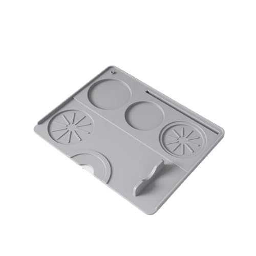 Geschirrtrocknungsmatten for Küchentablett, Obst und Gemüse, Abtropfunterlage, Kaffeepulverunterlage, Esstisch-Isolierungsschutzunterlage(Gray) von ZFIHAV