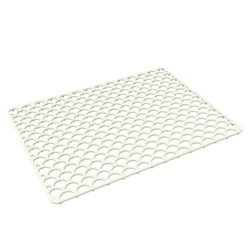 Geschirrtrocknungsmatten for die Küche, Schutz for den Boden der Küchenspüle, Küchenzubehör, hitzebeständige Geschirrtrocknungsmatten(White) von ZFIHAV
