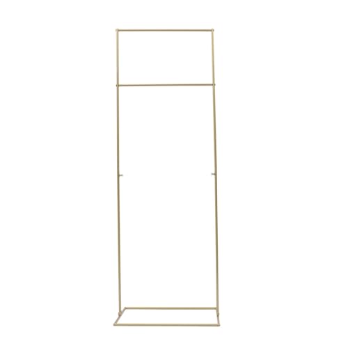 Hochzeitsbogen 155 cm Metall Hochzeit Bogen Rahmen Garten Hintergrund Blume Display Ballon Säule Ständer Halter for Party(Gold) von ZFIHAV