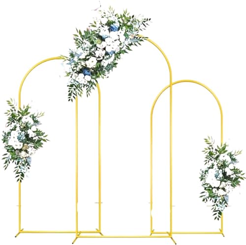 Hochzeitsbogen 3er-Set Metall-Hochzeitsbogen-Hintergrundständer Bogenständer for Hochzeits-Party-Dekorationen Hochzeitsbogen 3er-Set Metall-Hochzeitsbogen-Hintergrundständer Bogenständer for Hochzeits-Party-Dekorationen von ZFIHAV