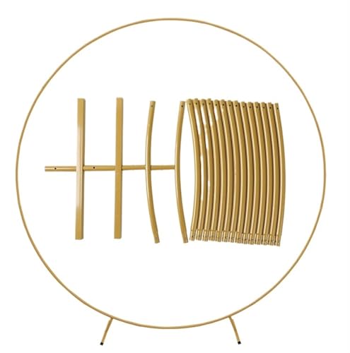 Hochzeitsbogen Metall Kreis Ständer Hochzeit Arche Runde Ballon Bogen Blume Gold Hintergrund DIY Rahmen Geburtstag Party Dekor von ZFIHAV