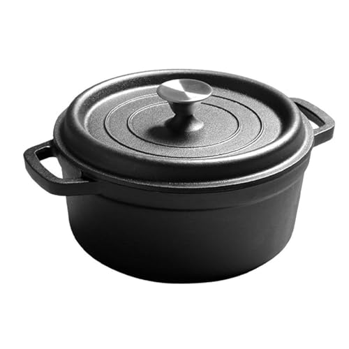 Kasserolle Auflaufformen Gusseisen-Ofen-Kochgeschirr mit Deckel for Brotküche, runde Auflaufform aus Gusseisen Kasserolle Auflaufformen Gusseisen-Ofen-Kochgeschirr mit Deckel for Brotküche, runde Auflaufform aus Gusseisen von ZFIHAV