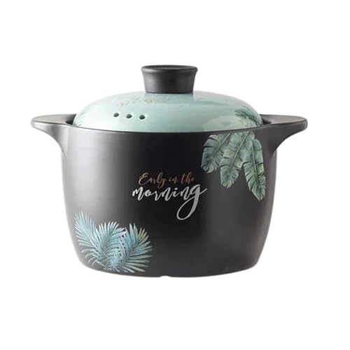 Kasserolle Kasserolle Eintopf Topf Hochtemperaturbeständiger Suppentopf Keramik Großer Haushalt Offenes Feuer Gas(6 liter casserole) von ZFIHAV