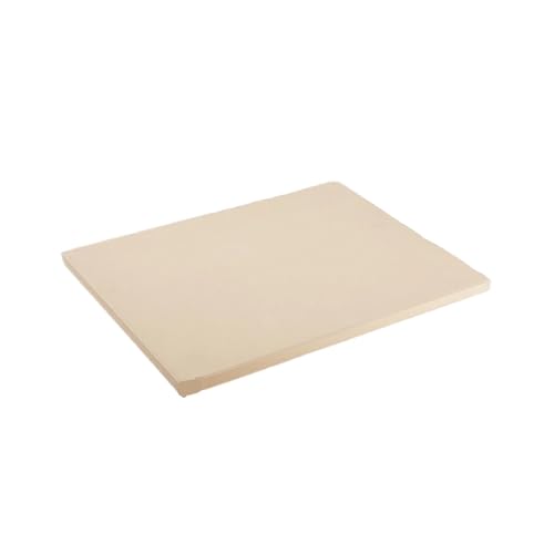 Pizzastein 1 Stück Pizzastein, rund/quadratisch, robuste Cordierit-Pizzapfanne for Ofen und Grill, hitzebeständiger Backstein for Brot(Rectangle 15in) von ZFIHAV