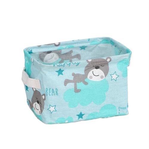 ZFIHAV Faltbare Aufbewahrungsbox 10PCS Cube Falten Stoff Lagerung Korb Schrank Organizador Kleidung Lagerung Boxen Hause Büro Regal Organisatoren for Kinder Spielzeug Veranstalter(BLUE1) von ZFIHAV