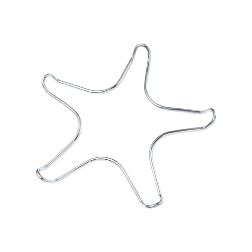 ZFIHAV Gasring-Reduzierer 2 stücke Edelstahl Halter Gasherd Unterstützung Rack Camping Eisen Herd Ring Wärme Diffusor Kleine Topf Stehen(Five-Star Rack) von ZFIHAV