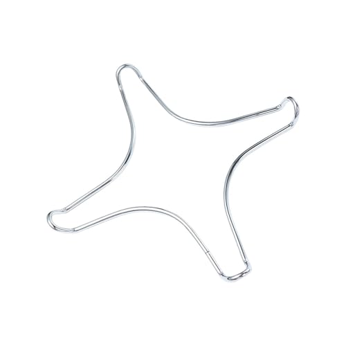 ZFIHAV Gasring-Reduzierer 2 stücke Edelstahl Halter Gasherd Unterstützung Rack Camping Eisen Herd Ring Wärme Diffusor Kleine Topf Stehen(Four-Star Rack) von ZFIHAV
