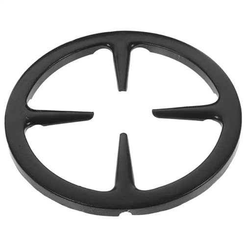ZFIHAV Gasring-Reduzierer 2 stücke Gasherd Halter rutschfeste Ständer Eisen Wok Pan Topf Unterstützung Rack Stehen Küche Gadget Ring Verdicken Racks(Black) von ZFIHAV