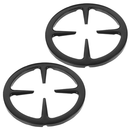 ZFIHAV Gasring-Reduzierer 2 stücke Gasherd Herd Platte Gas Ring Minderer Untersetzer Kaffee Topf Halter Regal Unterstützung Stehen Gasherd Brenner Rost kaffeekanne von ZFIHAV