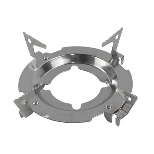 ZFIHAV Gasring-Reduzierer 2 stücke Gasherd Rack Tragbare Herd Rack Edelstahl Topf Halterung Kochen Camping Topf Stander von ZFIHAV