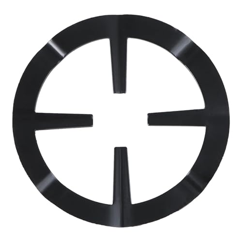 ZFIHAV Gasring-Reduzierer 2 stücke Gusseisen Ständer for Gas Platte Öfen Küchen Topf Deckel Schutz Kochen Rack Kaffee Wok Kochfeld Brenner Rost Halter Ring von ZFIHAV