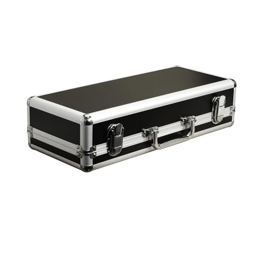 ZFIHAV Gitarren Pedal Tasche Gitarren-Pedalbrett for 5 Mini-Pedale, Gehäuse aus Aluminiumlegierung mit Hartschaum-Unterstützung im Inneren von ZFIHAV