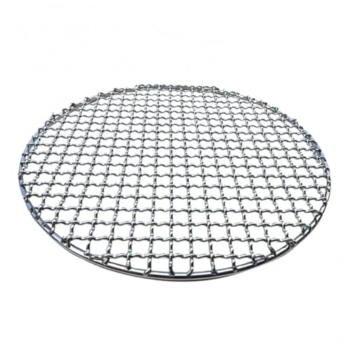 ZFIHAV Grillrost 15-38 cm Edelstahl Runde BBQ Net Grill Braten Mesh Net Barbecue Backform Matte Grid Camping Picknick Backen Küche Zubehör(30.5cm) von ZFIHAV