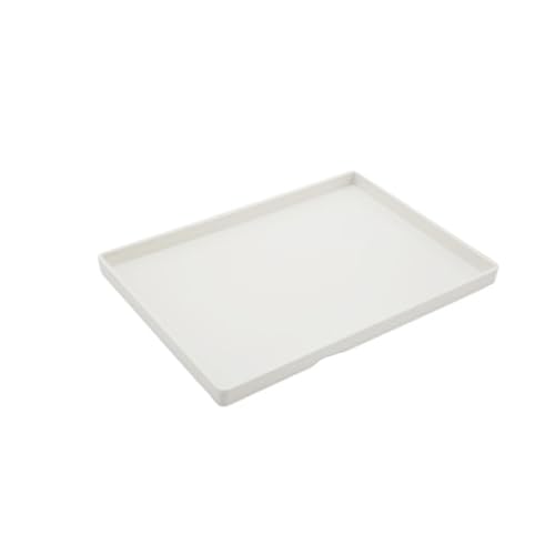 ZFIHAV Serviertablett 2 stücke Rechteckige Tablett Kleinigkeiten Lagerung Nachahmung Porzellan Hotel Home Storage Dekoration(White(40x29cm)) von ZFIHAV