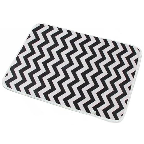 ZFIHAV Waschbare Bettauflagen 2pcsWaterproof Diaper Changing Pad Multi Function Diaper Change Mat Washable Reusable Leak Proof Sanitary Mats(Clear Striped) von ZFIHAV