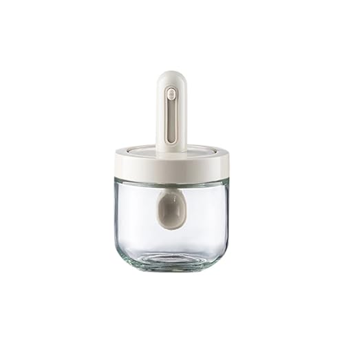 ZFIHAV Würze Box 2Pcs Teleskop Gewürz Flasche Haushalt Küche Gewürz Box Sub-verpackt Salz und Gewürze Lagerung Flasche Mit Löffel Deckel(Beige) von ZFIHAV