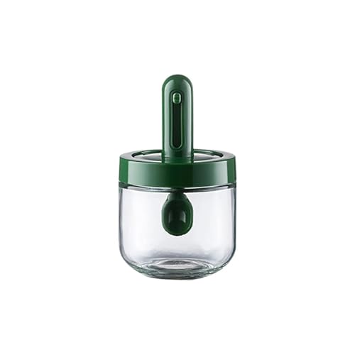 ZFIHAV Würze Box 2Pcs Teleskop Gewürz Flasche Haushalt Küche Gewürz Box Sub-verpackt Salz und Gewürze Lagerung Flasche Mit Löffel Deckel(Green) von ZFIHAV