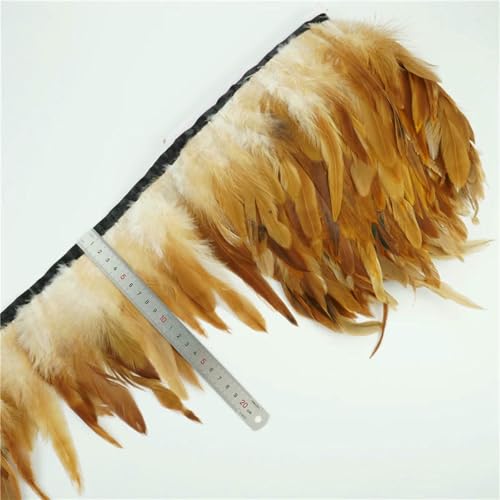 1 Meter natürliche Pfauenhahn-Fasanenfederbesatz, Dekorationsfedern zum Basteln auf Klebeband, Dekorationsband, Fransendekor, 2 1 Meter natürliche Pfauenhahn-Fasanenfederbesatz, Dekorationsfedern zum Basteln auf Klebeband, Dekorationsband, Fransendekor, 2 von ZFISH