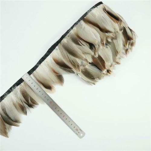 1 Meter natürliche Pfauenhahn-Fasanenfederbesatz, Dekorationsfedern zum Basteln auf Klebeband, Dekorationsband, Fransendekor, 8 1 Meter natürliche Pfauenhahn-Fasanenfederbesatz, Dekorationsfedern zum Basteln auf Klebeband, Dekorationsband, Fransendekor, 8 von ZFISH