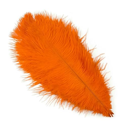 10 Stück/Los neue farbige Straußenfedern zum Basteln, Hochzeitsdekoration, DIY, Urlaub, Karneval, Hochzeit, Federn, Massenzubehör, 15–40 cm, Orange, 30–35 cm 10 Stück/Los neue farbige Straußenfedern zum Basteln, Hochzeitsdekoration, DIY, Urlaub, Karneval, Hochzeit, Federn, Massenzubehör, 15–40 cm, Orange, 30–35 cm von ZFISH