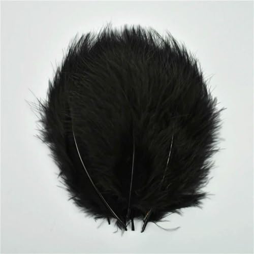 100 Stück/Los 10–15 cm natürliche Truthahnfedern zum Basteln, Basteln, Schmuckherstellung, Zubehör, Hochzeitsfeier-Dekoration, Schwarz 100 Stück/Los 10–15 cm natürliche Truthahnfedern zum Basteln, Basteln, Schmuckherstellung, Zubehör, Hochzeitsfeier-Dekoration, Schwarz von ZFISH