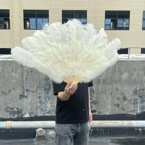 13Bone Großer roter Straußenfederfächer 130 cm für Party-Tanzshow-Performance-Requisiten Federfächer Basteln DIY Faltbarer Federfächer-hellgelb-Großer Fächer 1 STK 13Bone Großer roter Straußenfederfächer 130 cm für Party-Tanzshow-Performance-Requisiten Federfächer Basteln DIY Faltbarer Federfächer-hellgelb-Großer Fächer 1 STK von ZFISH