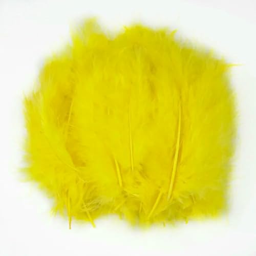 50 100 Stück Materialien zum Fliegenbinden Truthahnfedern Plumas Dekorationszubehör DIY Traumfänger Schmuck Kunsthandwerk-Gelb-100 Stück 50 100 Stück Materialien zum Fliegenbinden Truthahnfedern Plumas Dekorationszubehör DIY Traumfänger Schmuck Kunsthandwerk-Gelb-100 Stück von ZFISH
