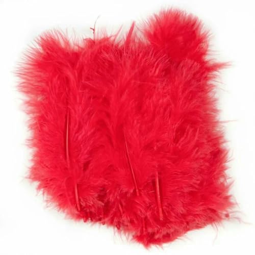 50 100 Stück Materialien zum Fliegenbinden Truthahnfedern Plumas Dekorationszubehör DIY Traumfänger Schmuck Kunsthandwerk-Rot-100 Stück 50 100 Stück Materialien zum Fliegenbinden Truthahnfedern Plumas Dekorationszubehör DIY Traumfänger Schmuck Kunsthandwerk-Rot-100 Stück von ZFISH