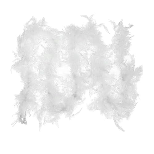 Federboa-Streifen, flauschig, für Kostüme, Kostüme, Hochzeiten, Partys, Dekoration, Bekleidung, Nähen und Stoff, Weiß Federboa-Streifen, flauschig, für Kostüme, Kostüme, Hochzeiten, Partys, Dekoration, Bekleidung, Nähen und Stoff, Weiß von ZFISH
