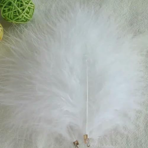 Samtfedern mit Metallclip-Schnalle, Truthahnfedern, DIY-Federschmuck, Basteln, Traumfänger, Dekorationsmaterial, 10–12 cm, Weiß, 20 Stück Samtfedern mit Metallclip-Schnalle, Truthahnfedern, DIY-Federschmuck, Basteln, Traumfänger, Dekorationsmaterial, 10–12 cm, Weiß, 20 Stück von ZFISH