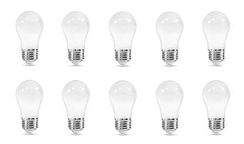 ZFQ 10er Pack 3W E27 LED Leuchtmittel, Glühbirne E27 Warmweiß, E27 A50 Schraubverschluss Glühbirne, 2700 Kelvin, Wasserdichte für Innen und Außen Bereich Urlaub Party Dekoration, AC 220-240V von ZFQ