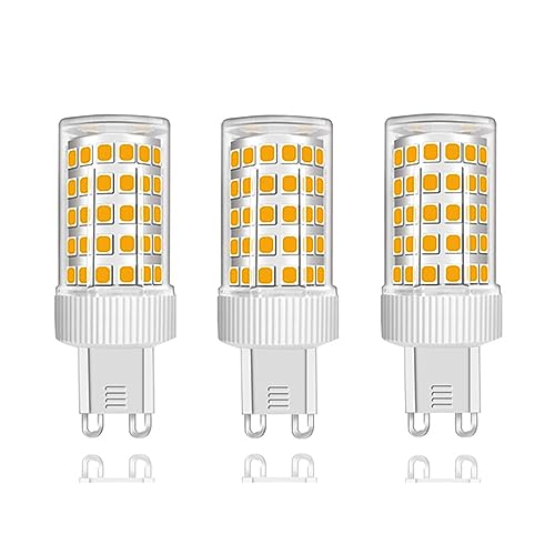 ZFQ G9 LED Lampe, 10W G9 LED Warmweiß 3000K, Ersetzt 50W-100W Halogen, 1000LM, G9 Glühbirnen für Kronleuchter, Deckenleuchten, Wandleuchten, Nicht Dimmbar, Kein Flackern, AC 220-240V, 3er Pack von ZFQ